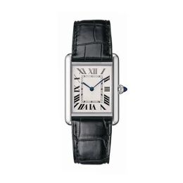 U1 Hoogwaardige AAA Geometrische Rechthoek Tank Horloges Senior Must Quartz Horloges Vrouwelijk Romeins Nummer Horloge Zwart Leer Saffier Kristallen Glazen horloge A96