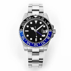 U1 top-grade AAA luxe horloge Clean CF II GMT VR3186 Pepsi Automatische mannen Horloges Red Blue Ceramic Bezel Black Dial 904L Jubileesteel Bracelet Super Edition dezelfde serie