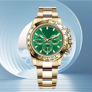 U1 Hoogwaardige AAA Luxe Horloges voor Heren Groene Wijzerplaat Mechanische Dytonas Horloges Horloges waterdicht horloge mannen horloges Horloge Panda Mannen montre reloj