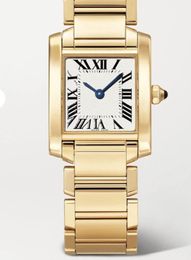 U1 Erstklassige AAA-Uhren für Männer und Frauen mit Diamant-Lünette, heiße neue Tank-Serie, Top-Mode, lässig, 32 mm, 27 mm, 24 mm, echtes Leder, Quarz, ultradünne Damen-Armbanduhr in Gold
