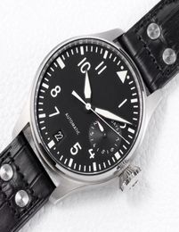 U1 Topgrade AAA Luxury Designer Regarder New Men Automatic Mechanical Big Classic Pilot Watches 46mm Le Prince Black Gentine Leather3431519