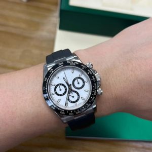 u1 Reloj para hombre panda 116500 cuarzo multifuncional Pequeño tres agujas mariposa doble hebilla oculta reloj de acero inoxidable hebilla reloj para hombre con caja