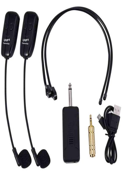 U12F Uhf One pour deux casque sans fil amplificateur de microphone mélangeur adapté aux guides pédagogiques conférences de réunion Y2112101650656