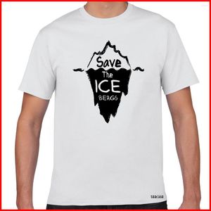 U1u9 T-shirts hommes T-shirts hommes T-shirts Tarchia imprimé mâle plus sauver la glace Bergs chemise hommes t-shirt top 2023 mode garçon marque homme été à manches courtes