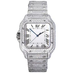 U2TB Polshorloge D31 Luxe herenhorloge 4130 uurwerk horloge voor mannen 3255 montre de luxe Mosang steen ijs VVS1 GIA horloge Diamond horloges polshorlogeHRW0
