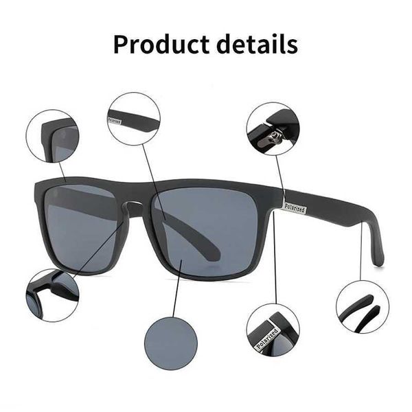 Lunettes de soleil U4TZ Lunettes de soleil polarisées UV400 Protection verres de soleil Vintage Polarized Sport Outdoor Sport conduisant Cycling Fishing Sunglasses D240429