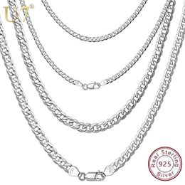 U7 massief 925 sterling zilveren ketting voor mannen vrouwen tiener sieraden Italiaanse Figaro Cubaanse kinkettingen gelaagdheid ketting SC289 220326216Q