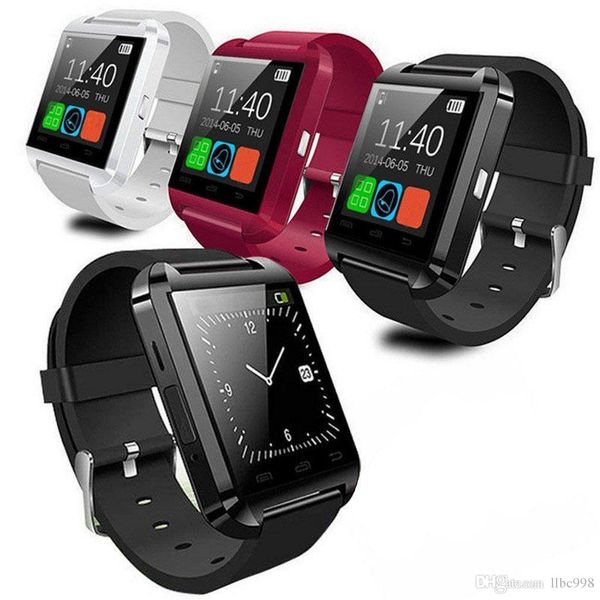 U8 Bluetooth montre intelligente tactile montre-bracelet Smartwatch montre intelligente pour Samsung Android avec paquet de vente au détail