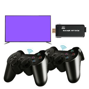 Consola de videojuegos U8 Game Stick Pantalla 4K HD en TV Proyector Monitor Classic Retro 3000 Juegos 2.4G Reproductor de controlador inalámbrico doble