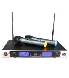 U8630 Système de microphone sans fil karaoké UHF Microfono Inalambrico Récepteur sans fil professionnel double canal 2 x micro portable Vo4939682