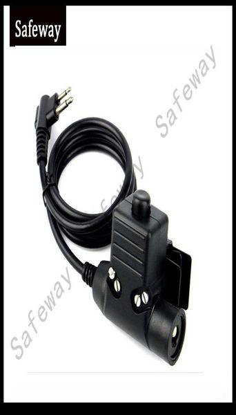 Adaptateur de câble PTT U94 pour Motorola Deux broches pour Z Tactical Bowman Elite II Headset HD01 HD03 Radio Headsset Earpiece8507062