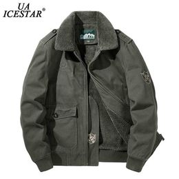 UAICESTAR Marque Veste d'hiver Hommes Chaud Épaissir Polaire Mode Casual Manteau Grande Taille Vêtements M-5XL Coupe-Vent Vestes Pour Hommes 211110