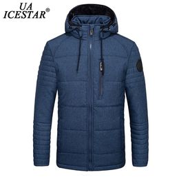 Uaicestar Winter Jacket Men Parka jas Dikke warme kap jassen mannen merk mode mode casual winddichte rits pocket heren jassen 201119