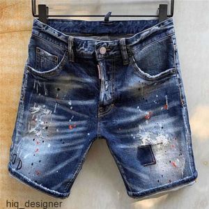dsquared2 dsquared 2 d2 dsq2 Вы Uare Jeans Fashion Brand Power Denim Men's Urban Youth Polyday Micro Elastic Wash Blue Shorts décontractés