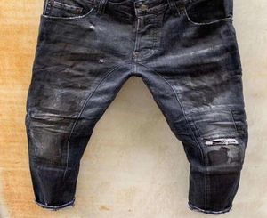 uared2 heren jeans denim Jean Black gescheurde broek pour hommes mannen s is Italië mode motorrijder motorfiets rock revival jeans hi mjc uareds 2s s3649419