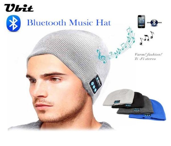 Ubit Men Femmes Outdoor Sport Wireless Bluetooth Earphone Stéréo Magic Music Hat Smart Electronics Hat pour iPhone Smartphone6516130