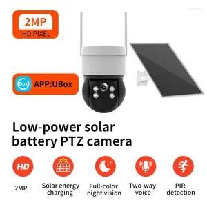UNBOX SOLAR POWER COLOR sans fil wifi ptz ip dome caméra AI détection humanoïde de sécurité à domicile