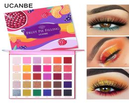 UCANBE 30 couleurs Pie à fruits Ferminant Kit de maquillage de la palette d'ombre à paupières vibrants Shimmer Shimmer Matte Shades Pigment Eyeshadow3621706