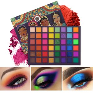 UCANBE 48-114 couleurs saveurs exotiques palette de fard à paupières pressé paillettes miroitant mat ombre à paupières néon métallique maquillage cosmétiques 240122