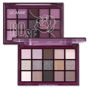 UCANBE Smokey Rose Eye Shadow Palette 15 Shimmer Shimmer MATTE MATEUR MATAL TRAY Smokey Nude Grey Brown Shadow 240522