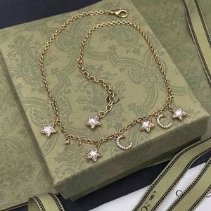 UCC – collier de styliste de perles de haute qualité pour femmes, nouvelle mode, amour, marque, lettres simples, diamant C1