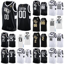 UCF Knights Jersey College Basketball 25 Taylor Hendricks 12 Ithiel Horton 13 C.J. Kelly 3 Darius Johnson 4 Brandon Suggs 2 Michael Durr Stitched University NCAA