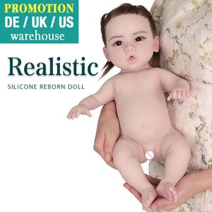 Ucharmmore 47 cm 28 kg Cuerpo completo Silicona Reborn Baby Doll Bebe Silicona Muñecas realistas para niños Juguetes Regalo 240304