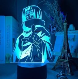 Uchiha Gift Night Light Anime Uzumaki 3d lampe USB LED Équipe 7 Sasuke Kakashi Kids Bedroom Nightlight Itachi Noël Gift 2010286034747