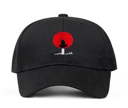 Cappello da papà Uchiha Itachi 100% cotone Anime giapponese Uchiha Sasuke Logo ricamo berretti da baseball cappello snapback2782277
