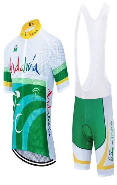 UCI 2020 Pro TEAM ANDALUZA maillot de cyclisme ensemble été respirant vtt vélo vêtements de cyclisme cuissard à bretelles kit Ropa Ciclismo1848577