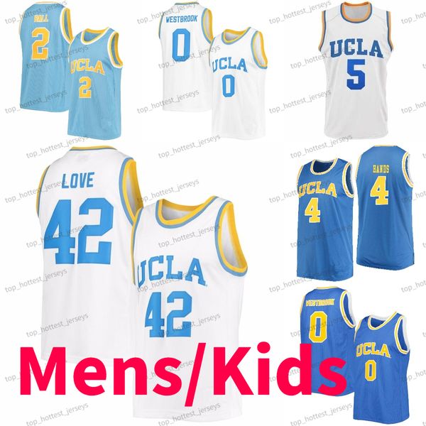 UCLA Bruins Custom College Basketball Jersey Love Lonzo Ball 33 Kareem Abdul Jabbar Bill Walton Reggie Miller Westbrook Cremonesi NCAA Jerseys