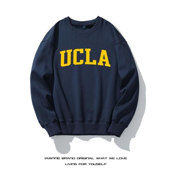 UCLA UCLA Sweatshirts pour hommes et femmes automne et hiver sans capuche basket-ball à manches longues NCAA Tide