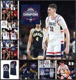 UConn Huskies Basketball Jersey Solomon Ball Tristen Newton Donovan Clinngan Stephon Castle Alex Karaban Cam Spencer Hassan Diarra Joey Caltaterra Champion Patch