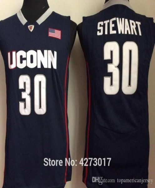 UConn Huskies College 30 Breanna Stewart Jerseys Navy Blue White University Basketball Sports Uniforms Sale 5594254