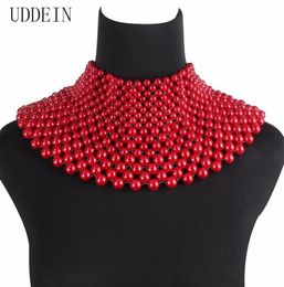 Uddein Fashion Jewellry Indian Jewelry Handmade Declary Collares para mujeres Babero de cuello Cabecillo Maxi Vestido de novia 229480072