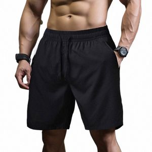 ueteey Mannen Hot Shorts Lichtgewicht Dunne Korte Broek Running Squat Fitn Heren Gym Wear sneldrogende Mannelijke Trekkoord shorts P1Er #
