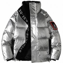 ueteey Winter Witte Eend Donsjack Mannen Fi Glanzende Dikke Warme Hip Hop Jassen Outdoor Paar Mannelijke Puffer Jassen streetwear n1uJ #