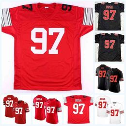 Uf CeoC202 97 Joey Bosa Ohio State Buckeyes NCAA College Football Jersey Pour Hommes Femmes Double Cousu Nom Numéro