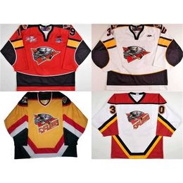 UF goedkoop 2016 Nieuwe topkwaliteit aangepaste Cincinnati Cyclonen 100% geborduurd S Ice Hockey Jerseys Custom Any Name Any No. Mix -volgorde