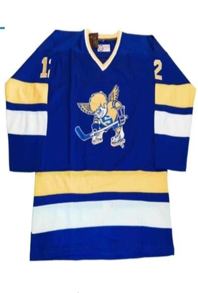 Maillot de hockey personnalisé Uf taille XXS SXXXL 4XL XXXXL 5XL 6XL Maillot de hockey personnalisé des Saints de combat du Minnesota WHA Sweater9186188