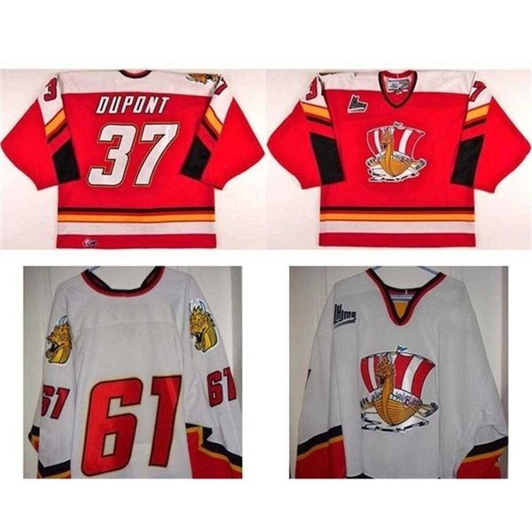 UF Customize QMJHL BAIE COMEAU DRAKKAR 2009-11 Jersey Mens Womens Kids 37 Michael DuPont Hockey Jerseys Cheap Goutit Cut Vintage raro