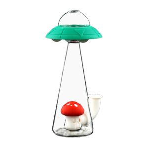 UFO Bong Pipes à eau plate-forme pétrolière narguilés silicone fumer tuyau à main gratuit avec bol en verre de 14mm