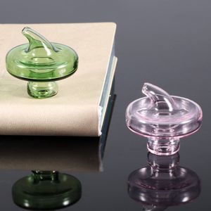 UFO Glas Carb Caps Dome 35mm Diameter Roken Accessoires Kleurrijke Tops Hoed Stijl Fit Quartz Banger Enails Glas water Bong
