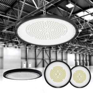 UFO LED Highbay Light 100W 150W 200W Highbay Light Taller Aluminio Garaje 100-265V