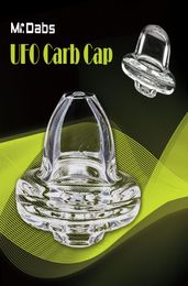 UFO Quartz Carb Cap Accessoires pour fumer avec un trou sur le dessus pour 2 mm ou 3 mm d'épaisseur Quartz Banger Nail8779993