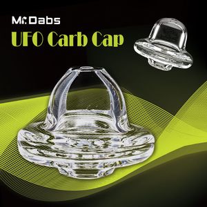 UFO Quartz koolhydraten rookaccessoires met één gat bovenaan voor 2 mm of 3 mm dikte kwarts banger nagel