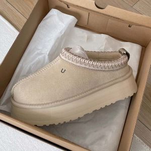 ug slippers designer laarzen pantoffels Tasman tazz ug Chestnu slipper pluizig platform pantoffels slijtage wollen schoenen schapenvacht klassiek merk casual laarzen dames