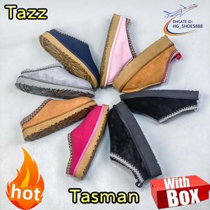 Tasman Boots Australië Ug laarzen Ug Chesut Designer voor dames Tazz Boots Casual laarzen dames met wol Schapenvacht laarsjes Snowboots winter warme pantoffels mini