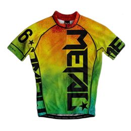 T-shirts masculins UGDL Twin 6 Metal Cycling Jerseys Pro Team Race Shirts Ropa Ciclismo Maillot Vêtements à vélo