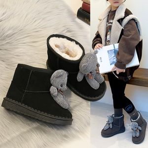 UGG2023 nouvelle botte UG enfant bottes de neige pour enfants chaussures chaudes d'hiver en laine de mouton intégrée antidérapante semelle souple semelle en caoutchouc chaussure pour enfants cadeau de noël